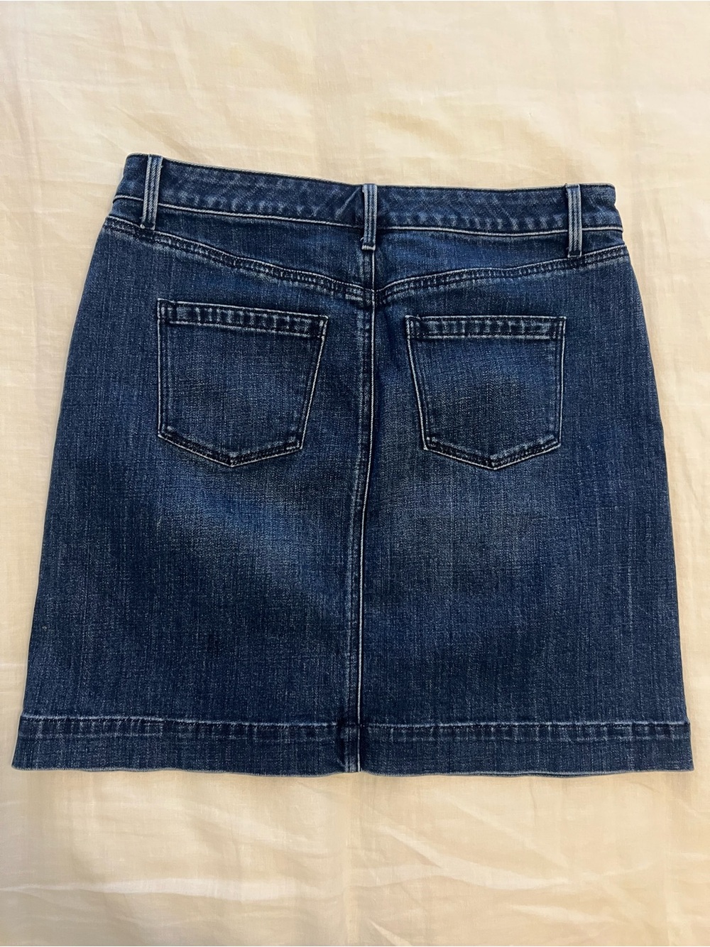 Talbots Petite Straight Denim Skirt Size 10P Classic Jean Skirt - Picture 5 of 6